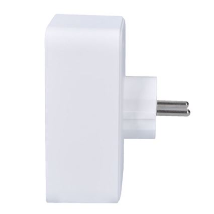 Rozbočovací zásuvka 1x16A+2x 2,5A s 2xUSB A+C nabíječkou bílá