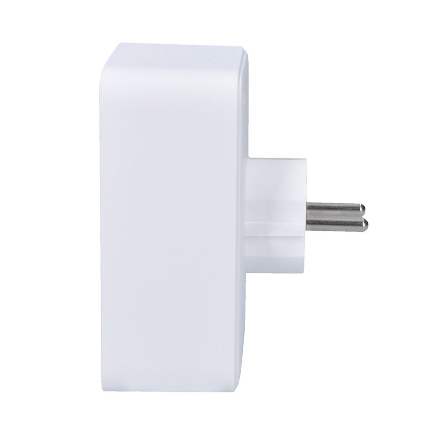 Rozbočovací zásuvka 1x16A+2x 2,5A s 2xUSB A+C nabíječkou bílá
