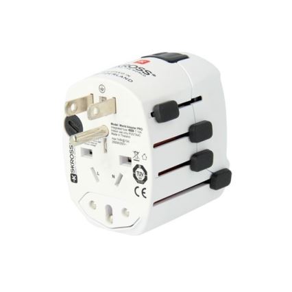 Univerzální cestovní adaptér pro celý svět 230V + USB port