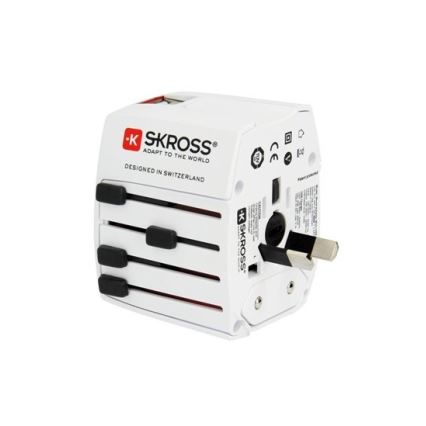 Mezinárodní cestovní adaptér 230V + 2x USB port