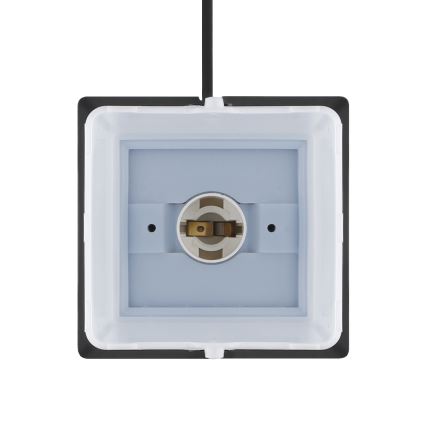 Venkovní lampa se 2 zásuvkami 1xE14/15W/230V IP44 černá