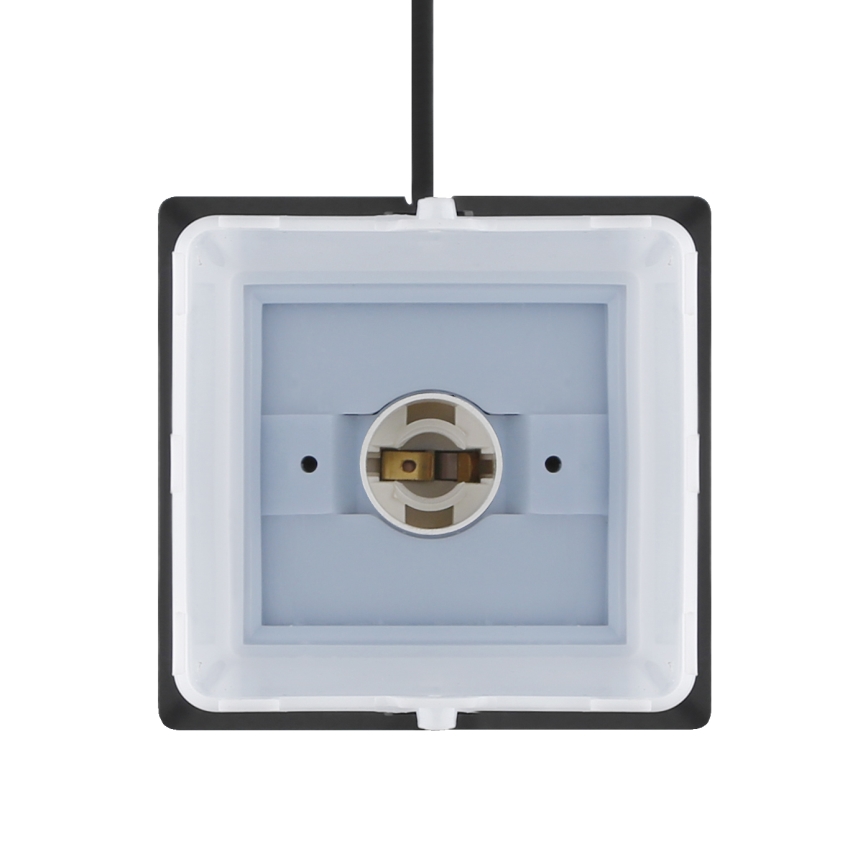 Venkovní lampa se 2 zásuvkami 1xE14/15W/230V IP44 černá