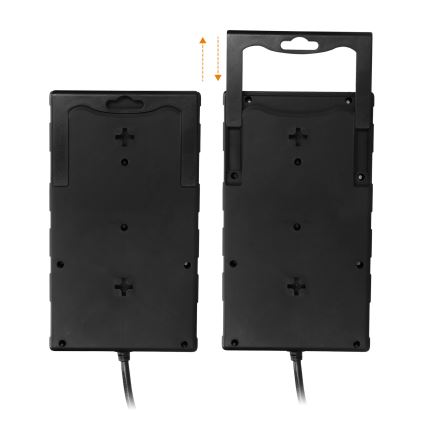 Prodlužovací kabel s vypínačem 8Z Typ E + 1xUSB-A + 1xUSB-C 2m černá