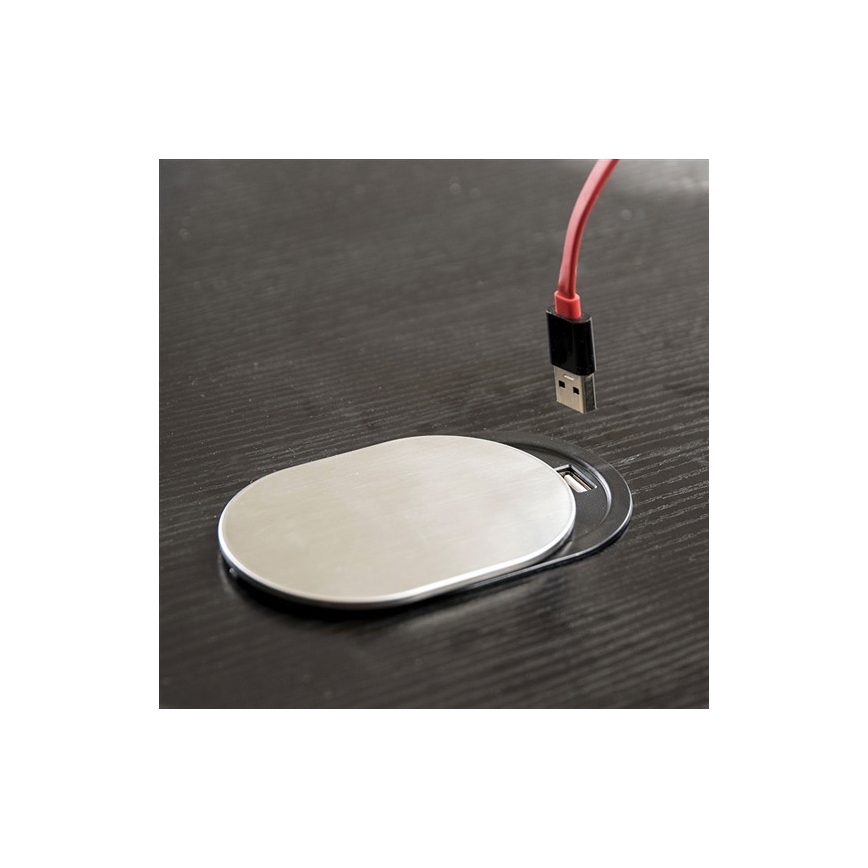 Vestavná USB zásuvka s posuvným víčkem 10A/230V