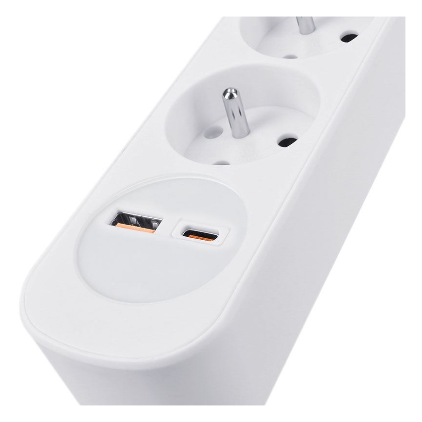 Prodlužovací kabel s vypínačem 5Z s USB A+C nabíjením 3 m