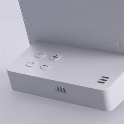 Digitální teploměr 5V/2xAAA + 2xAAA bílá