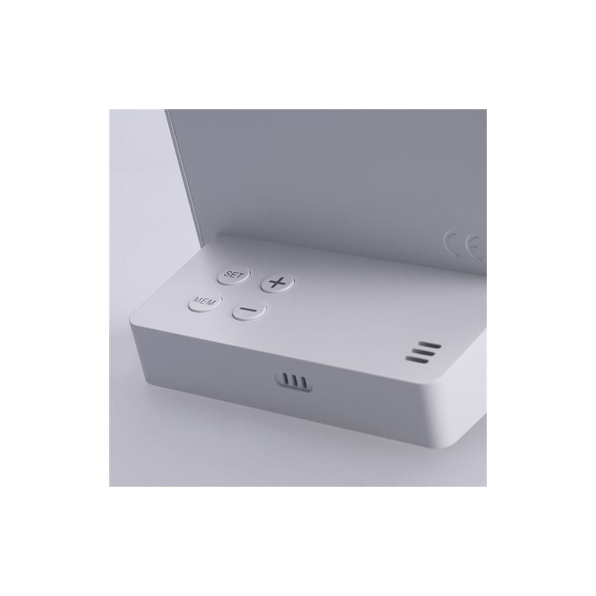 Digitální teploměr 5V/2xAAA + 2xAAA bílá