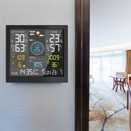 Profesionální meteostanice s LCD disp 5V/2xAA + 3xAAA Wi-Fi