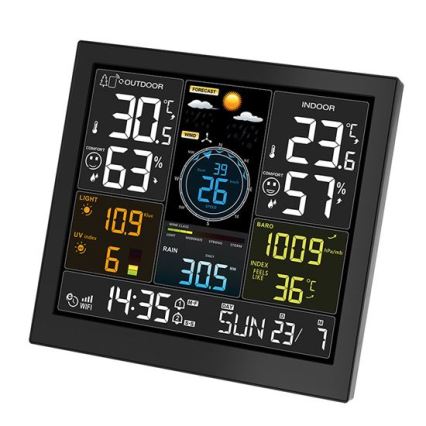 Profesionální meteostanice s LCD disp 5V/2xAA + 3xAAA Wi-Fi