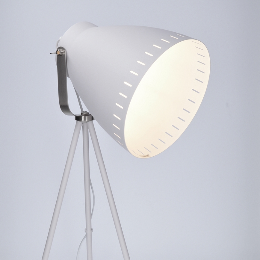 LED Stojací lampa 1xE27/8W/230V bílá 145cm