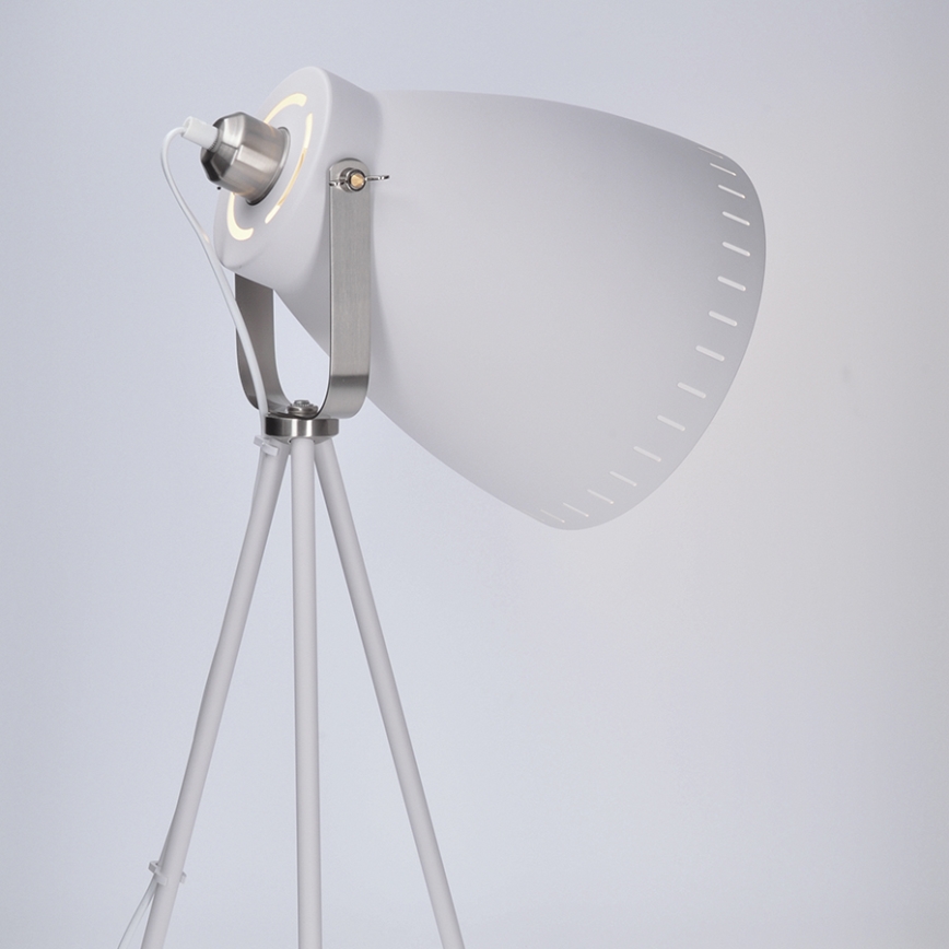 LED Stojací lampa 1xE27/8W/230V bílá 145cm
