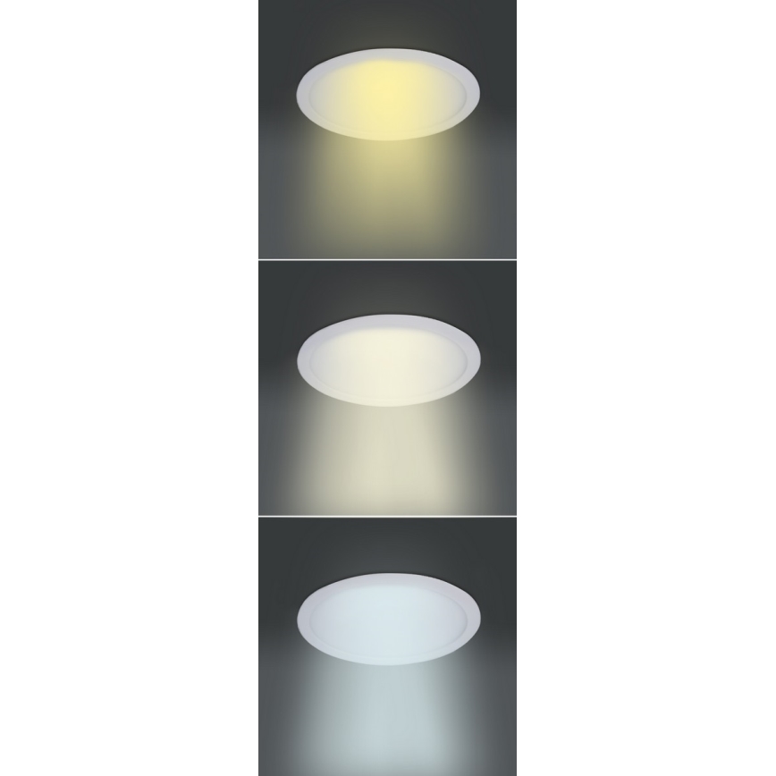 LED Panel LED/12W/230V 3000/4000/6000K pr. 17 cm bílá