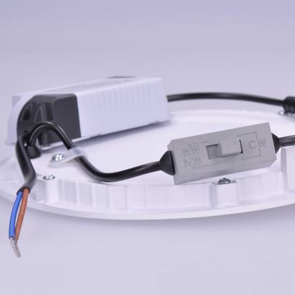 LED Panel LED/12W/230V 3000/4000/6000K pr. 17 cm bílá