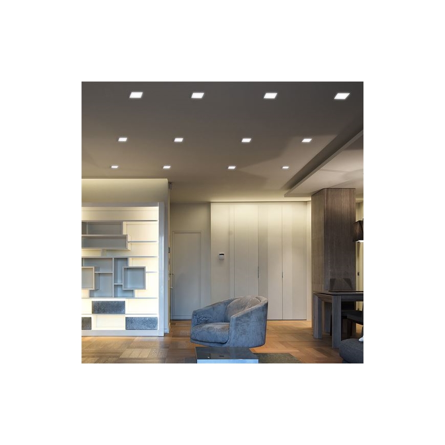 LED Podhledové svítidlo LED/18W/230V 3000/4000/6000K 22,5x22,5 cm bílá