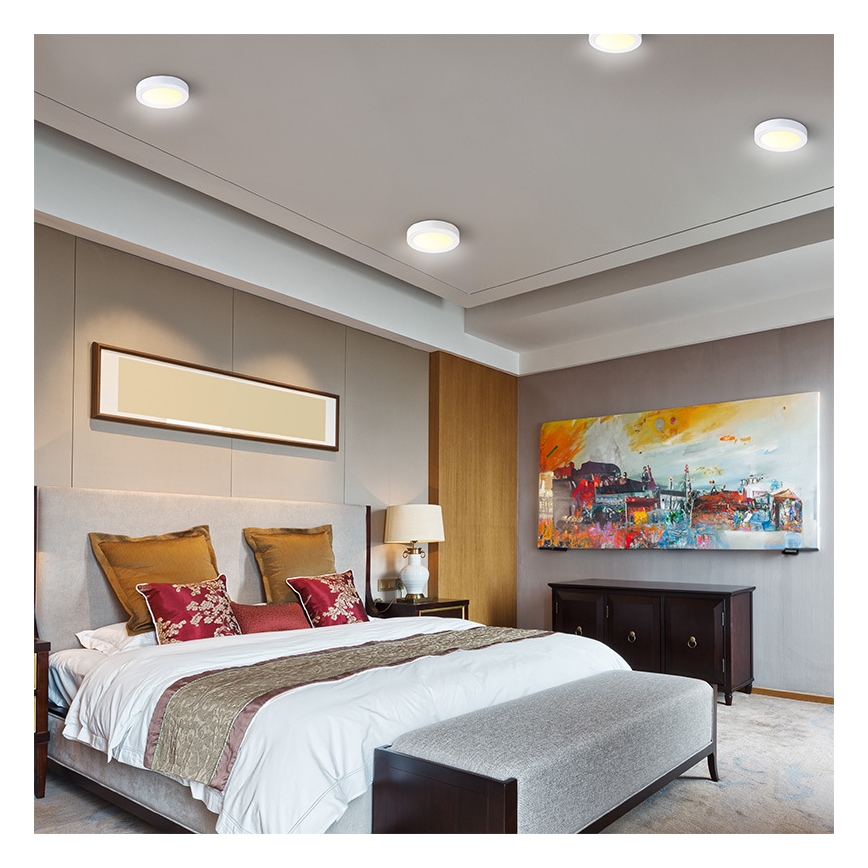 LED Stropní svítidlo LED/18W/230V 3000/4000/6000K pr. 22,5 cm bílá