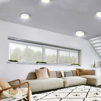 LED Stropní svítidlo LED/18W/230V 3000/4000/6000K pr. 22,5 cm bílá