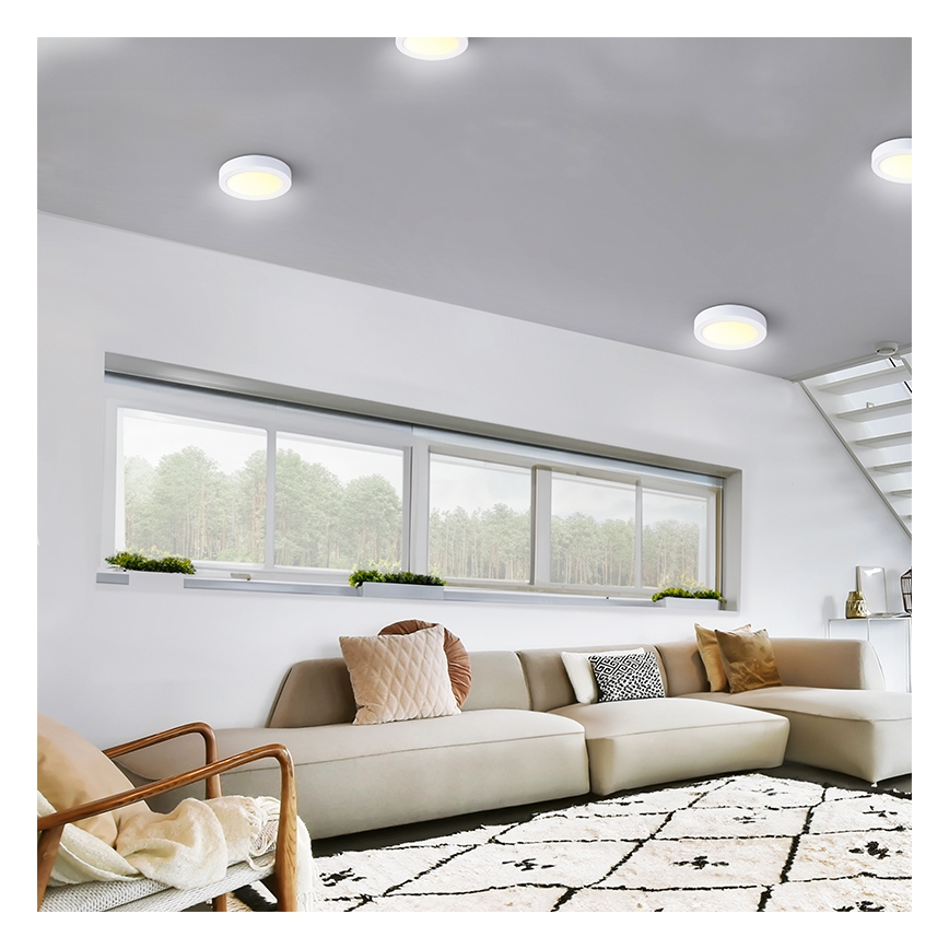 LED Stropní svítidlo LED/18W/230V 3000/4000/6000K pr. 22,5 cm bílá