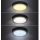 LED Stropní svítidlo LED/24W/230V 3000/4000/6000K černá kulatý