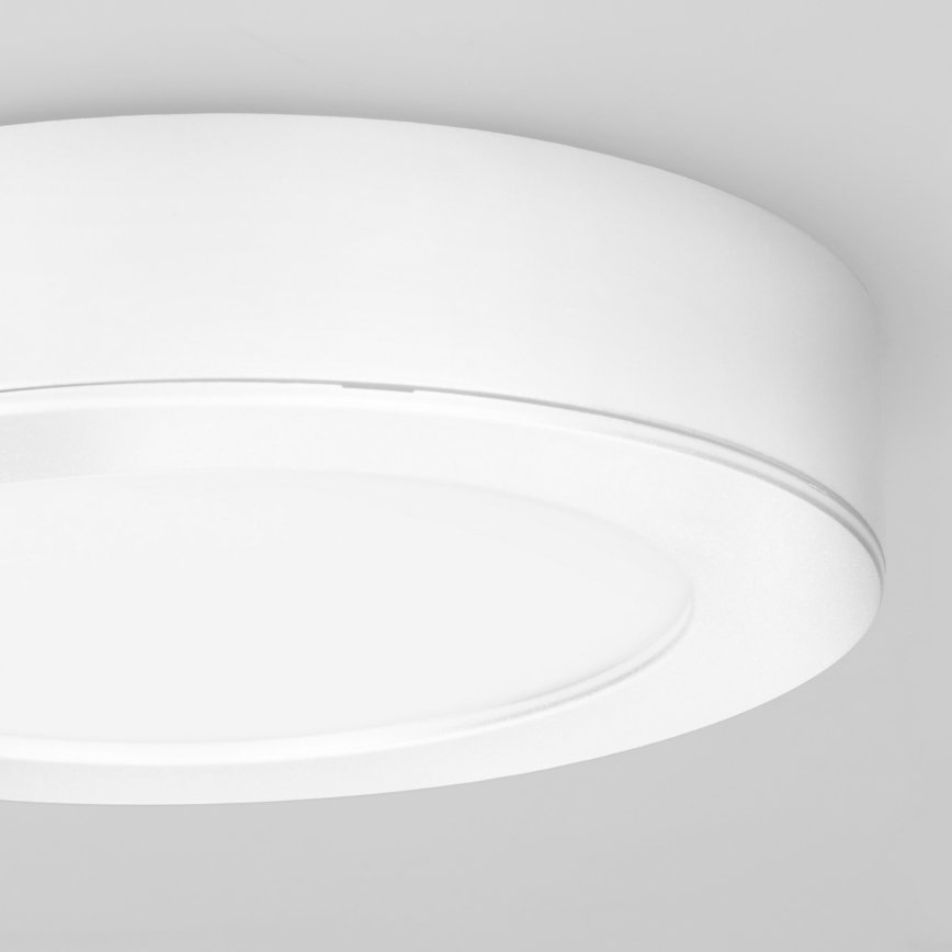 LED Přisazený/podhledový panel 2v1 LED/12W/230V 3000/4000/6000Kpr.17cm IP54 bílá