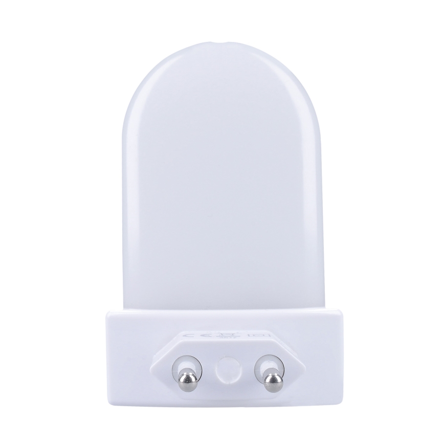 LED RGB Orientační svítidlo se soumrakovým senzorem do zásuvky LED/0,5W/230V
