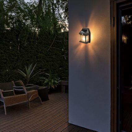 LED Stmívatelná solární lucerna se senzorem LED/3,7V IP44 1200 mAh