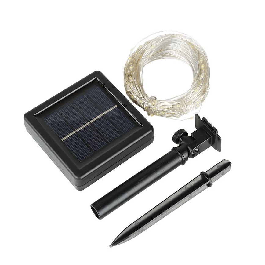 LED Solární dekorační řetěz LED/3,7V 800 mAh 22 m