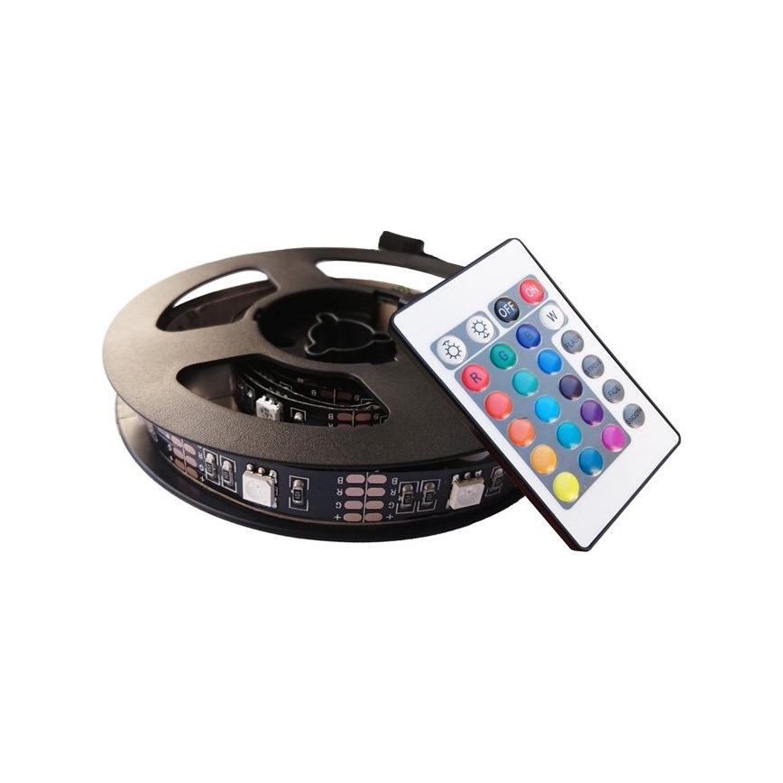 SADA 2x LED RGB Pásek pro TV s dálkovým ovladačem LED/USB 2x50cm