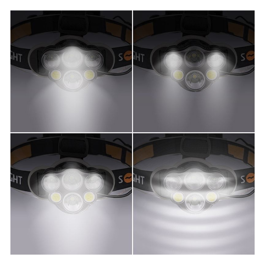 LED Nabíjecí čelovka LED/USB 2200mAh IP44