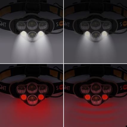 LED Nabíjecí čelovka LED/USB 2200mAh IP44