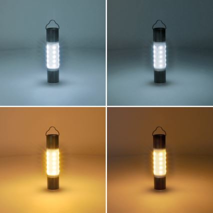 LED Nabíjecí kempingová svítilna s funkcí powerbanky LED/1500 mAh 3,7V IP44