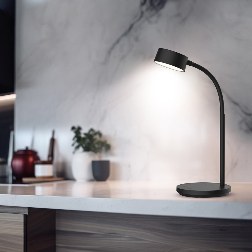 LED Stmívatelná dotyková stolní lampa LED/4,5W/5V 3000/4000/6500K černá