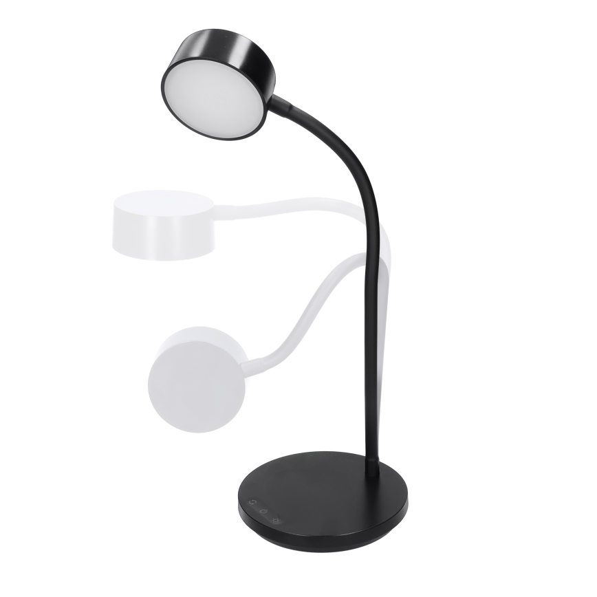 LED Stmívatelná dotyková stolní lampa LED/4,5W/5V 3000/4000/6500K černá