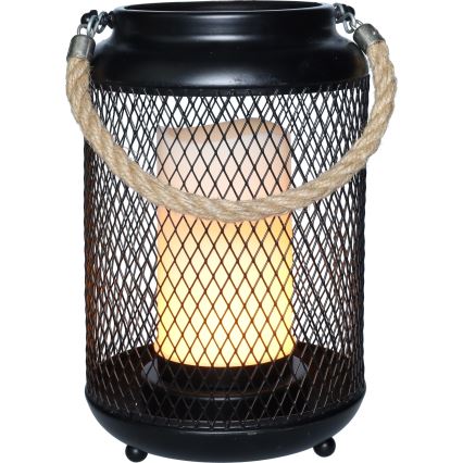 LED Dekorační stolní lampa LED/3xAA černá