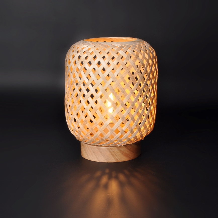 LED Dekorační stolní lampa BOHO LED/2xAAA ratan