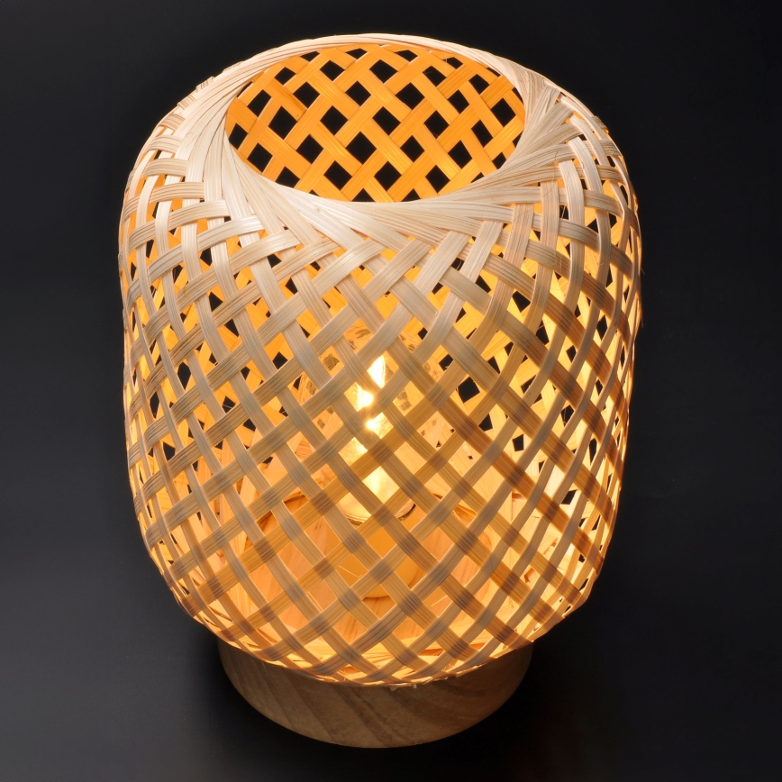 LED Dekorační stolní lampa BOHO LED/2xAAA ratan