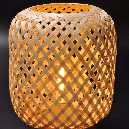 LED Dekorační stolní lampa BOHO LED/2xAAA ratan