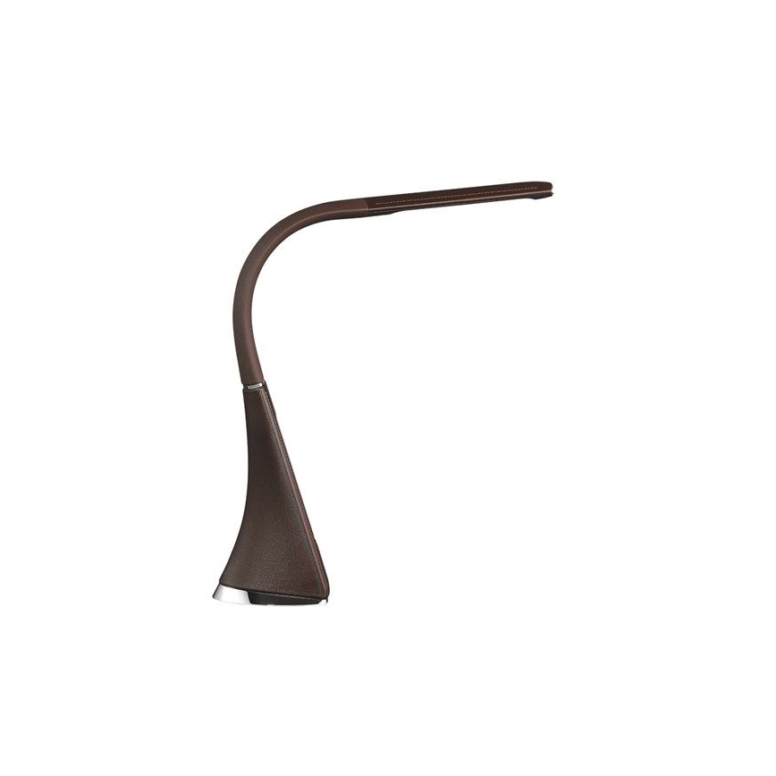 LED stolní lampa stmívatelná s displejem LED/6W/230V hnědá