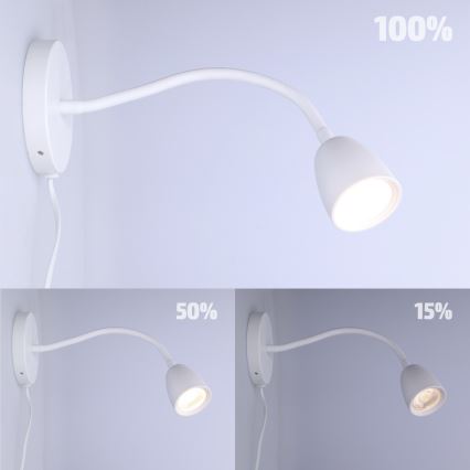 LED Stmívatelné nástěnná lampička LED/4W/230V
