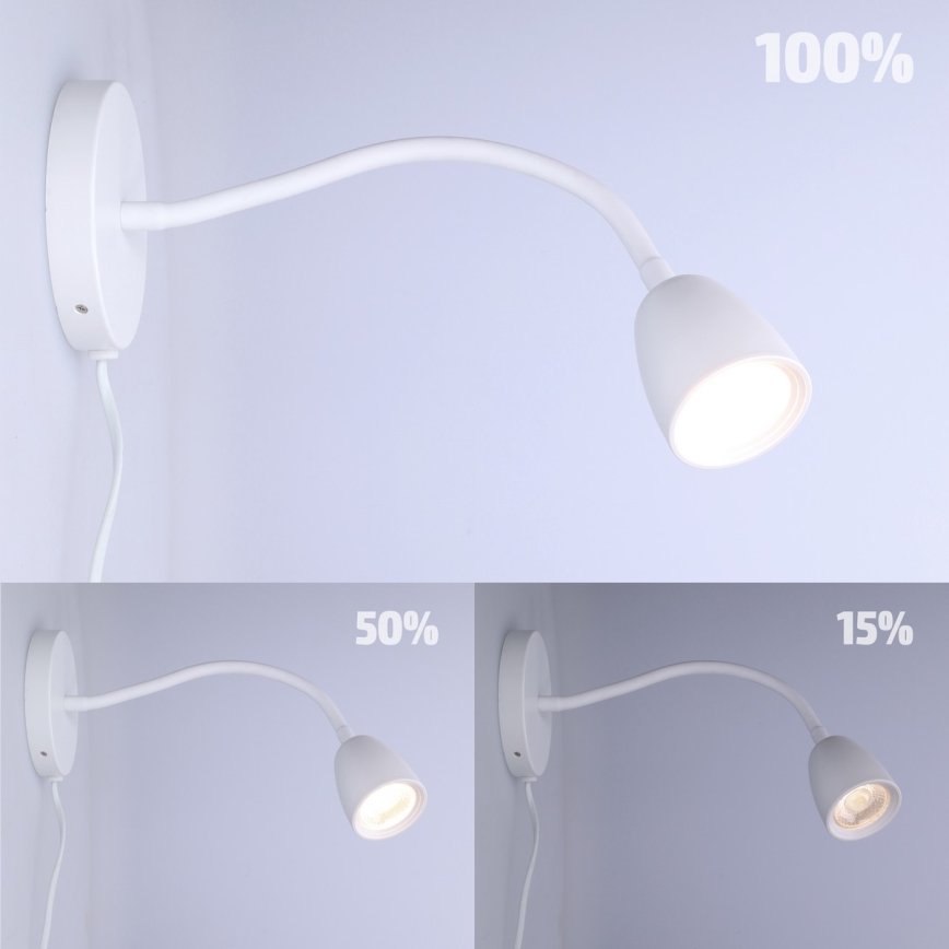 LED Stmívatelné nástěnná lampička LED/4W/230V