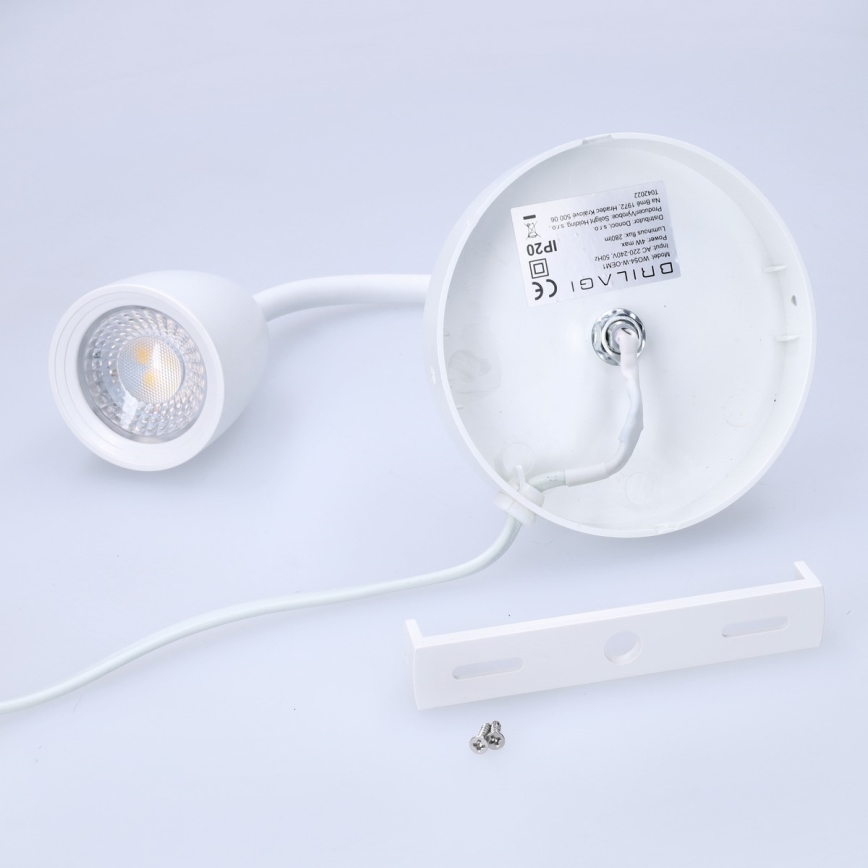 LED Stmívatelné nástěnná lampička LED/4W/230V