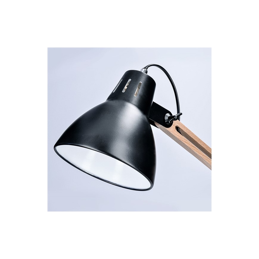 Stolní lampička FALUN 1xE27/25W/230V černá/dub