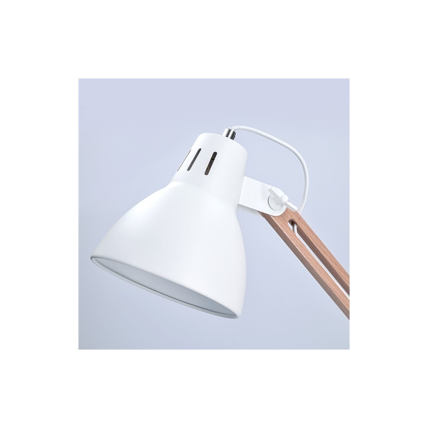 Stolní lampička FALUN 1xE27/25W/230V bílá/dub