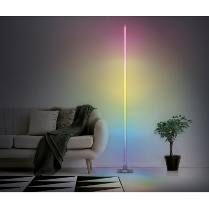 LED RGB Stmívatelná stojací lampa RAINBOW LED/18W/230V Wi-Fi Tuya + dálkové ovládání