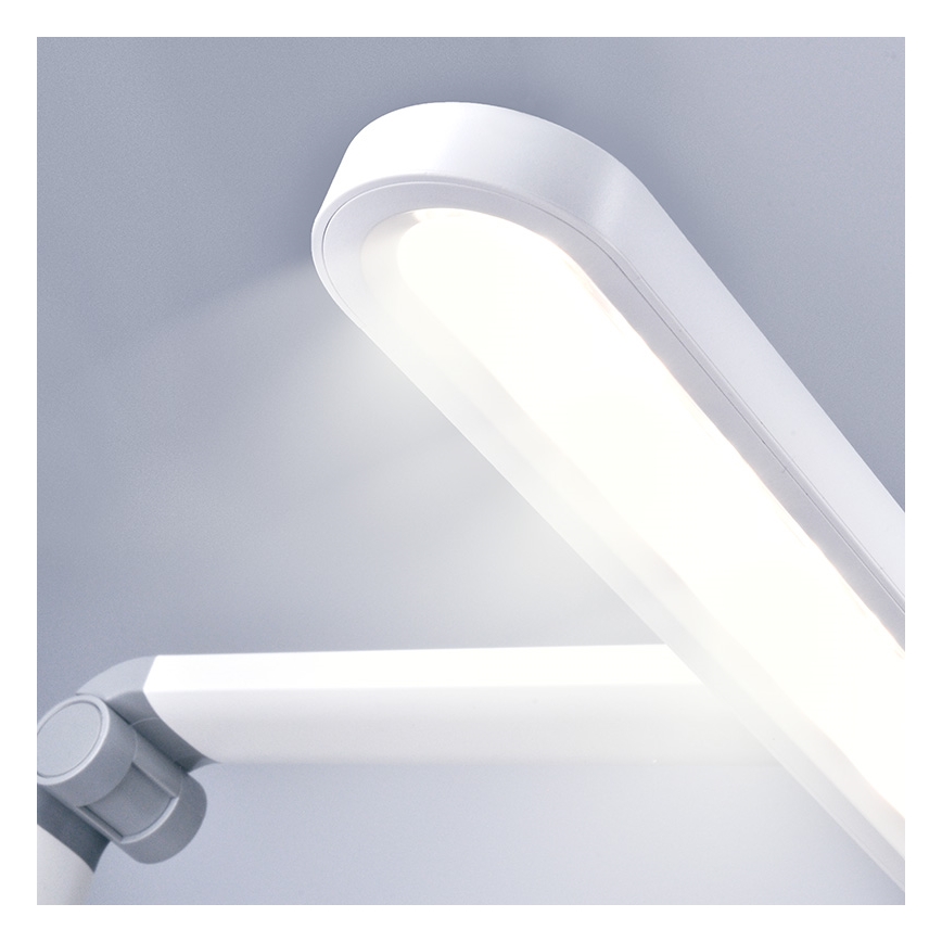 LED Stmívatelná dotyková stolní lampa s nočním osvětlením LED/10W/5V 3000/4000/5000K bílá