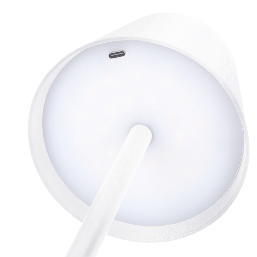 LED Stmívatelná nabíjecí dotyková stolní lampa LUCCA LED/3,7V 3000/4000/6500K 2000 mAh bílá