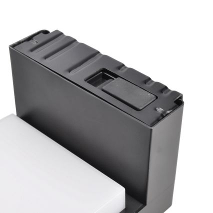 LED Solární nástěnné svítidlo se senzorem pohybu a soumraku PALERMO LED/5W/2000 mAh IP54 černá