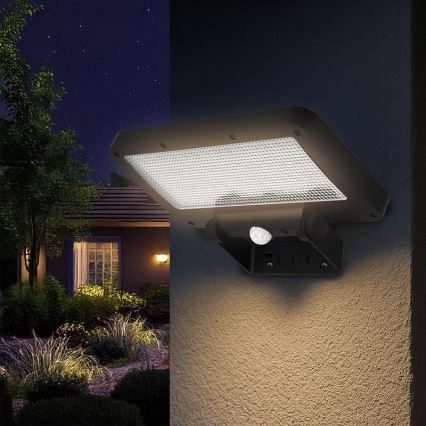LED Solární reflektor se senzorem LED/5W/3,7V 1500 mAh IP54