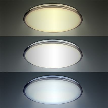 LED Stmívatelné stropní svítidlo SILVER LED/24W/230V + dálkové ovládání