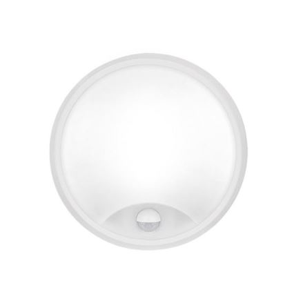 LED Venkovní nástěnné svítidlo se senzorem 2v1 LED/20W/230V 3000/4000/6500K IP65 pr. 22 cm