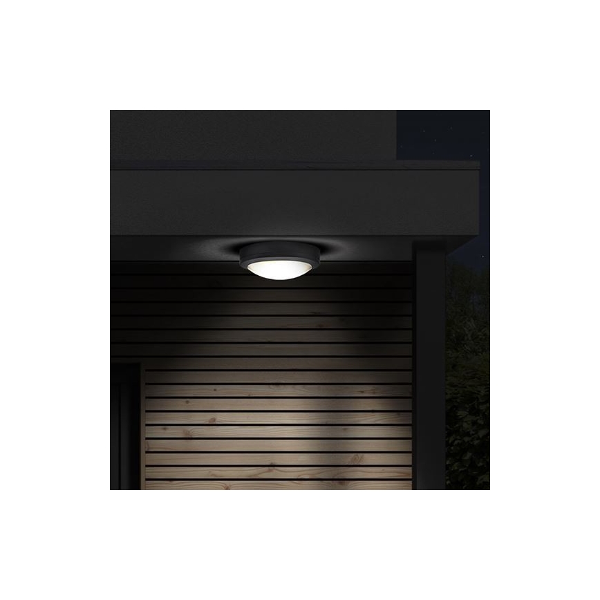 LED Venkovní stropní svítidlo se senzorem SIENA LED/20W/230V 4000K pr. 23 cm IP54